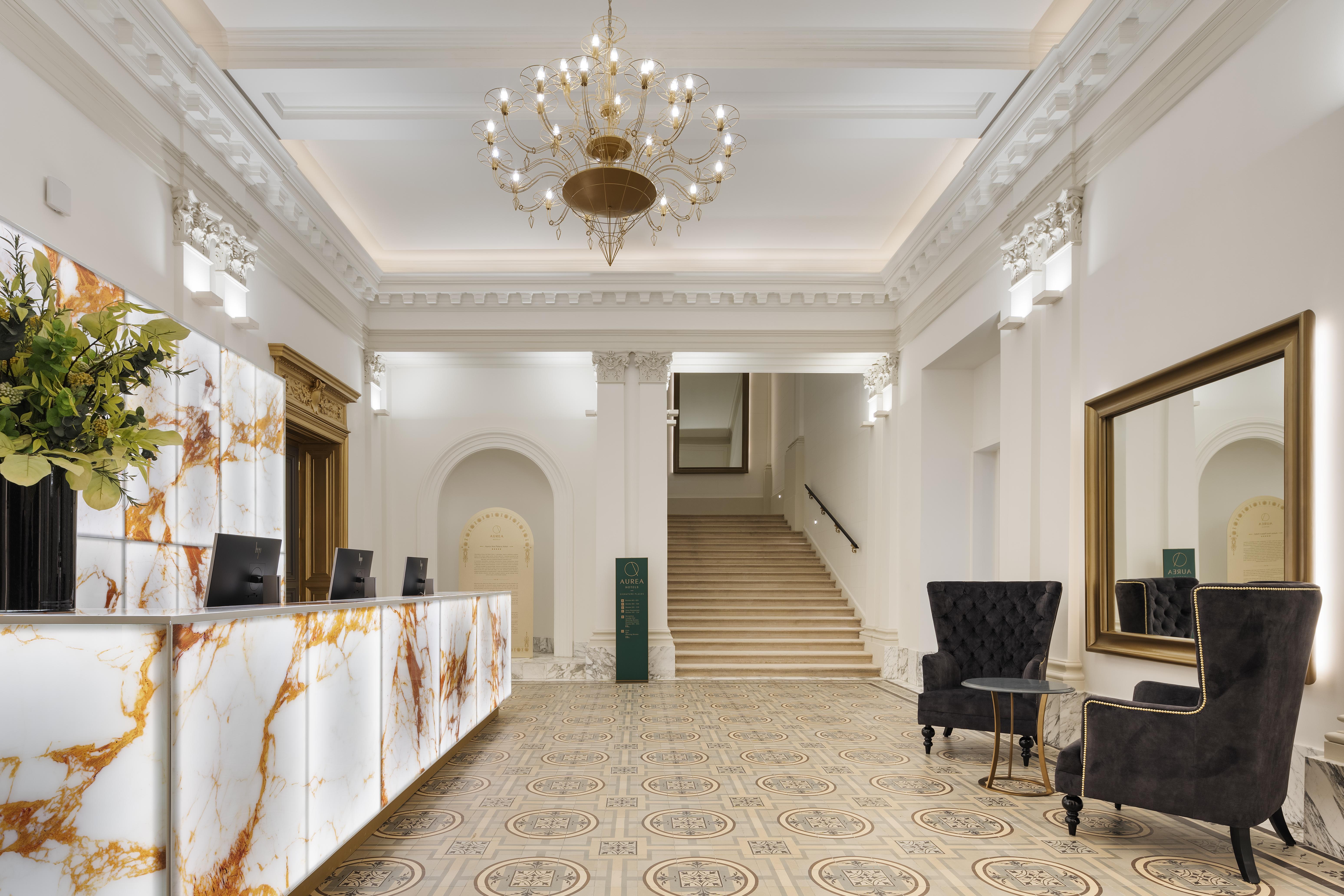 Aurea Ana Palace By Eurostars Hotel Company Budapest Exterior photo The lobby of the hotel